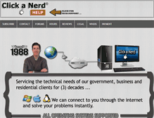 Tablet Screenshot of clickanerd.com